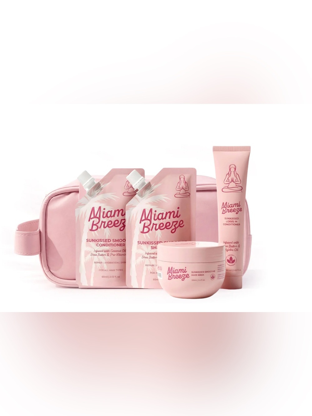 Karma Beauty Miami Breeze Sunkissed Smoothie Hydrating Hair Care Kit
